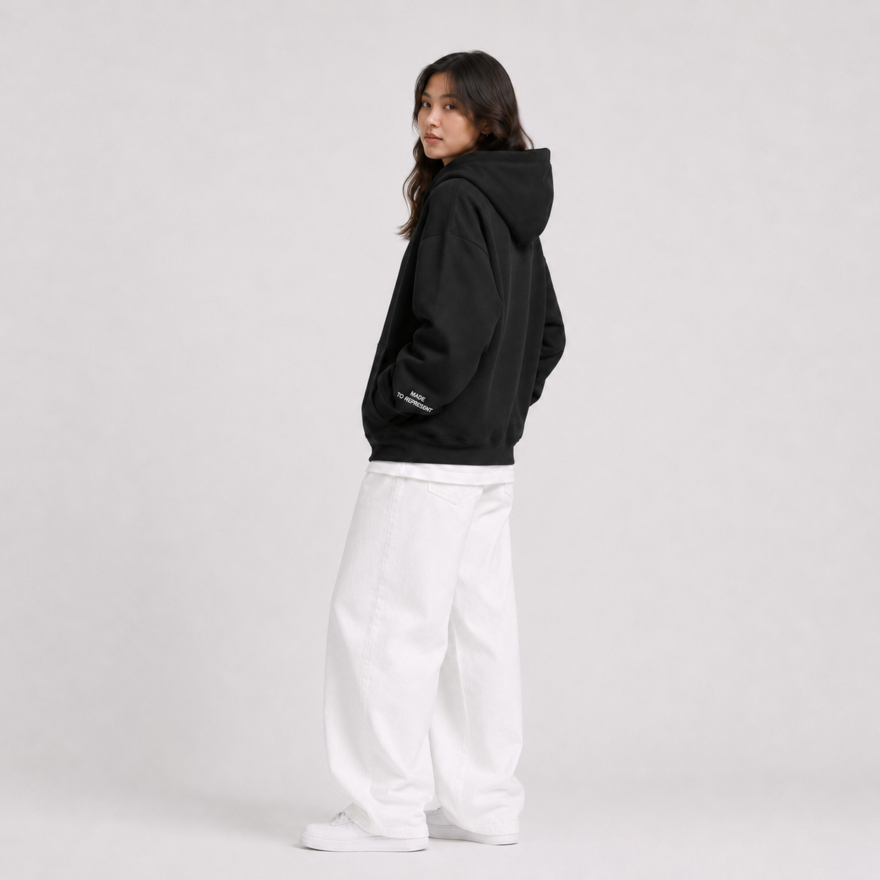 OVERSIZED HOODIE - Everyday Off-court Black Women's