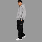 Unisex Full zipper Hoodie - Marble Grey