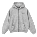 Unisex Full zipper Hoodie - Marble Grey