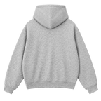 Unisex Full zipper Hoodie - Marble Grey