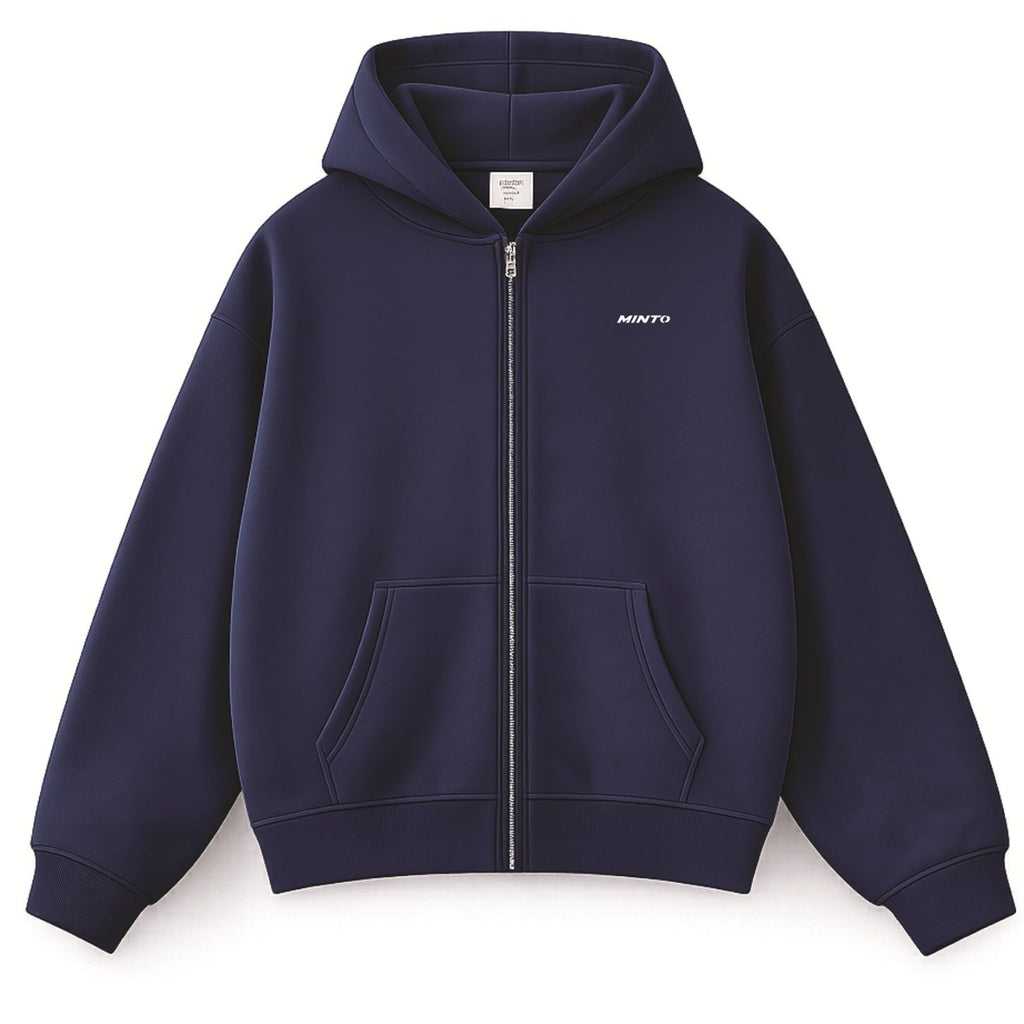 MINTO STAPLE FULL ZIPPER HOODIE (Navy)